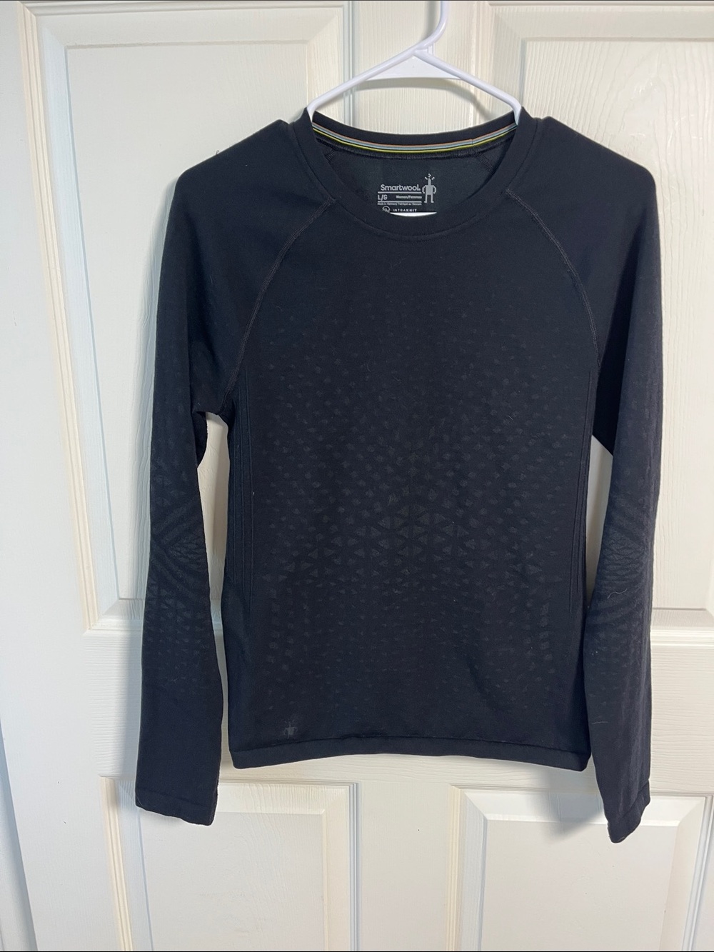 Smartwool Intraknit Black Long Sleeve Thermal Base Layer Top